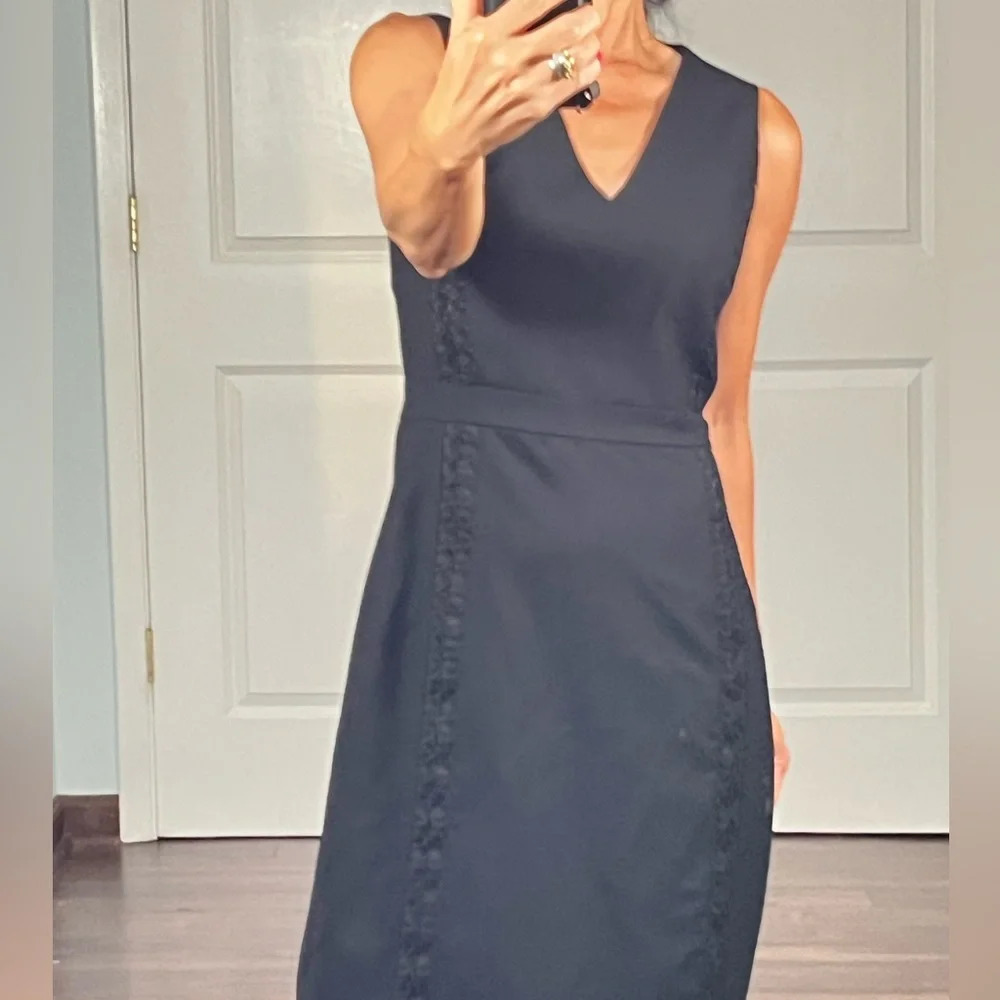 J.Crew 100% wool career V Neck dress size 0 - Picture 3 of 12